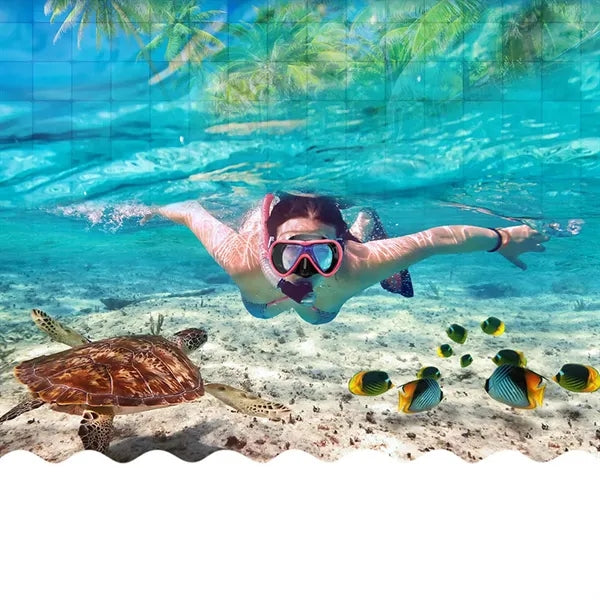 Wide-View Anti-Fog Adjustable Soft Silicone Snorkel Mask