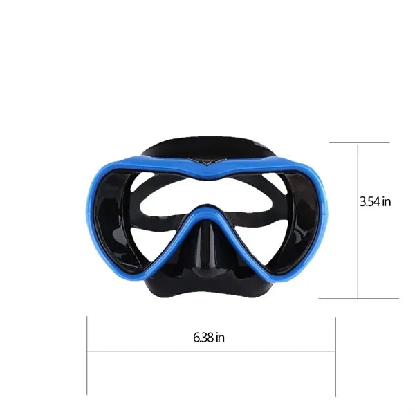 Wide-View Anti-Fog Adjustable Soft Silicone Snorkel Mask