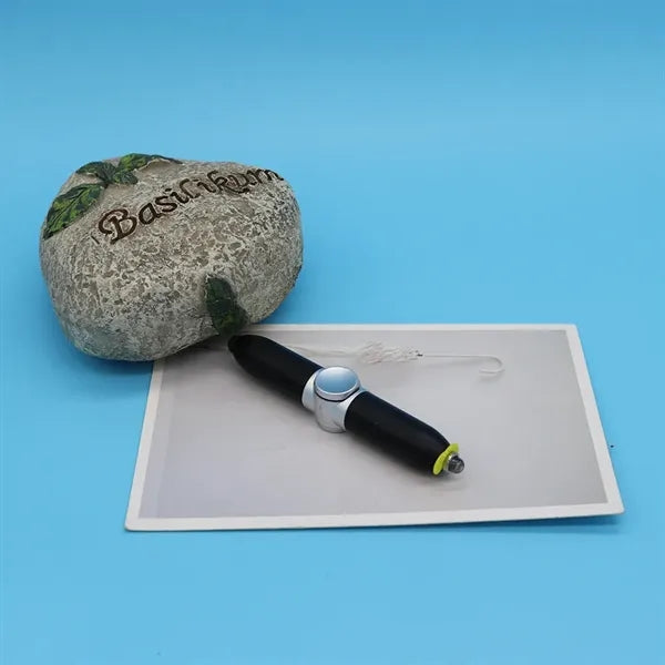 Metal Spinning Fidget Ballpoint Pen with LED Light