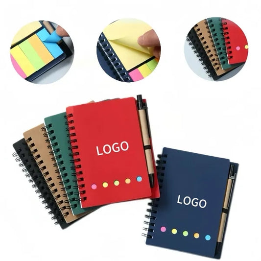 Coiled Kraft Paper Cover Notepad
