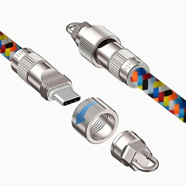 Mobile Phone Lanyard Charging Cable 2 In 1