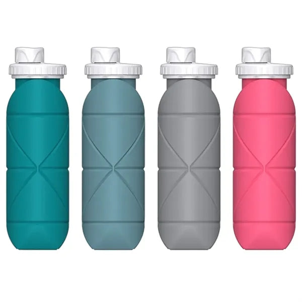 20 Oz. Collapsible Leakproof Silicone Water Bottle
