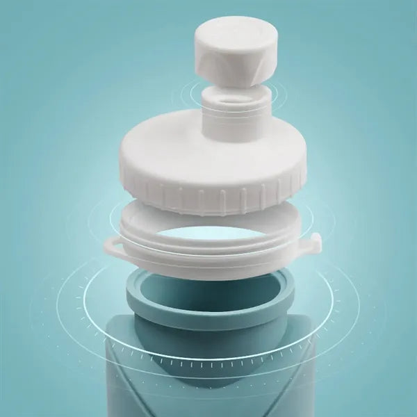 20 Oz. Collapsible Leakproof Silicone Water Bottle