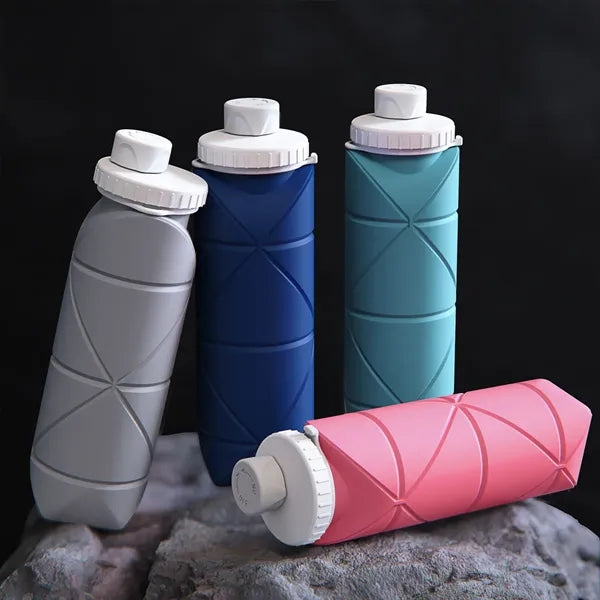 20 Oz. Collapsible Leakproof Silicone Water Bottle