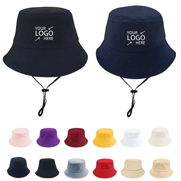 Summer Solid Color Cotton Bucket Hat