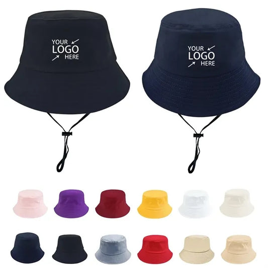 Summer Solid Color Cotton Bucket Hat