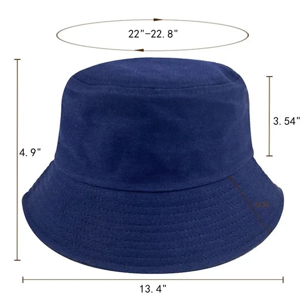 Summer Solid Color Cotton Bucket Hat