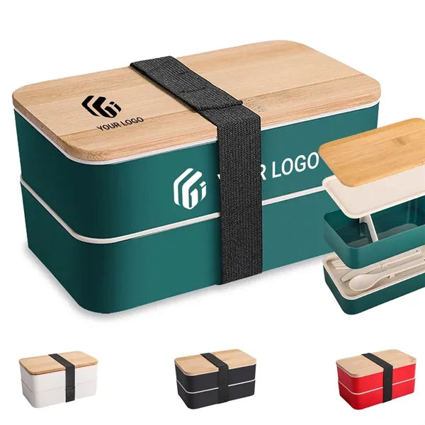 Work school picnic food container lunch box with utensil