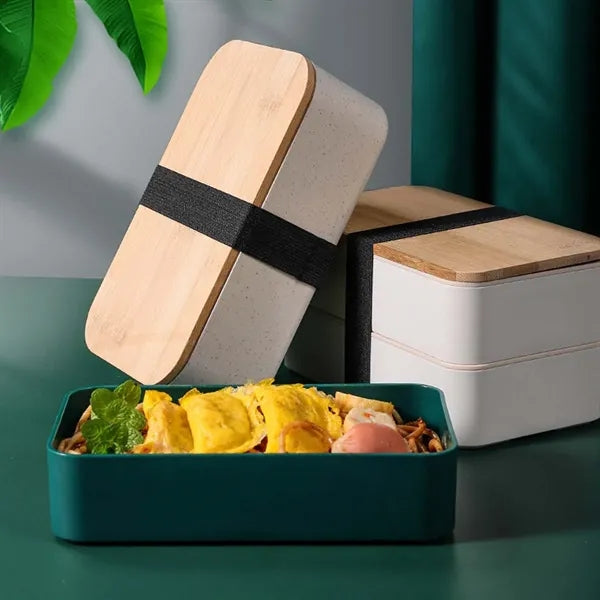 Work school picnic food container lunch box with utensil