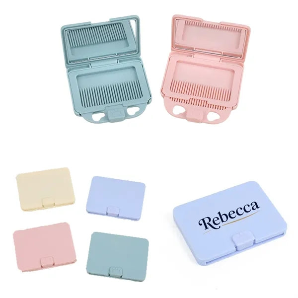 Portable comb and small mirror