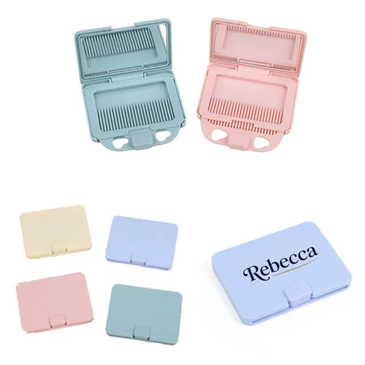 Portable comb and small mirror