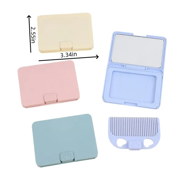 Portable comb and small mirror