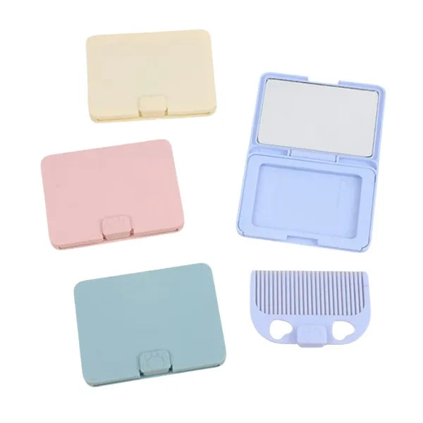 Portable comb and small mirror