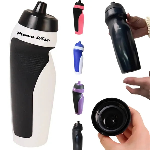 21oz Anti-Slip Squeeze Sports Bottle BPA-Free