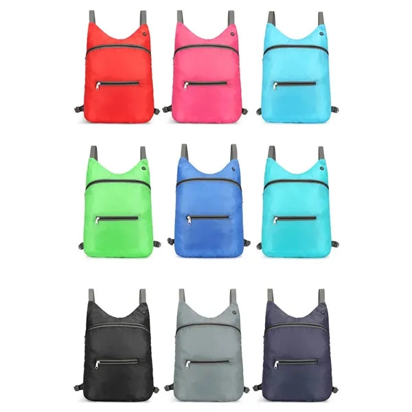 Lightweight Waterproof Foldable Backpack with Earphone Port