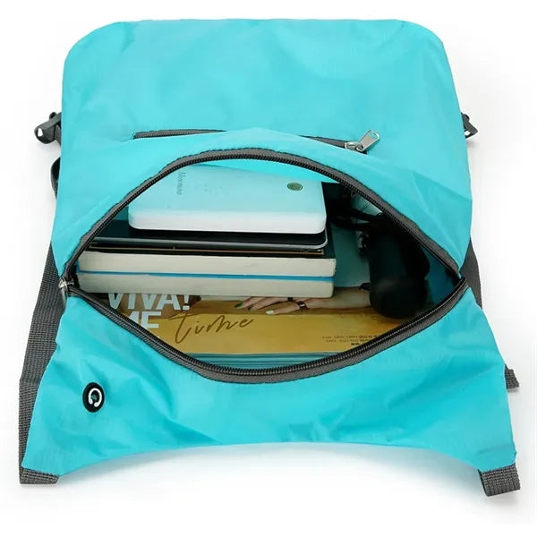 Lightweight Waterproof Foldable Backpack with Earphone Port
