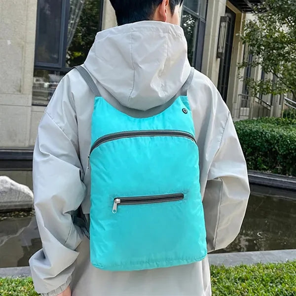 Lightweight Waterproof Foldable Backpack with Earphone Port