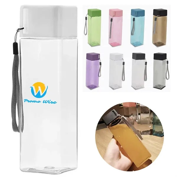 17oz Simple Square Universal Plastic Milk Tea Cup