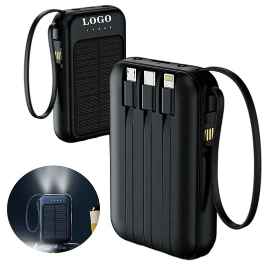 20,000mAh Portable Solar Charging Power Bank with LED Light