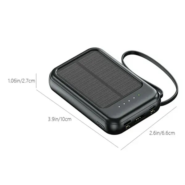 20,000mAh Portable Solar Charging Power Bank with LED Light