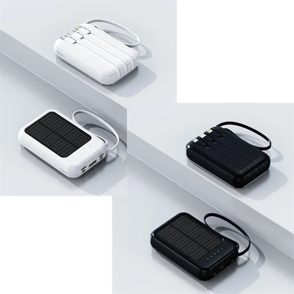 20,000mAh Portable Solar Charging Power Bank with LED Light