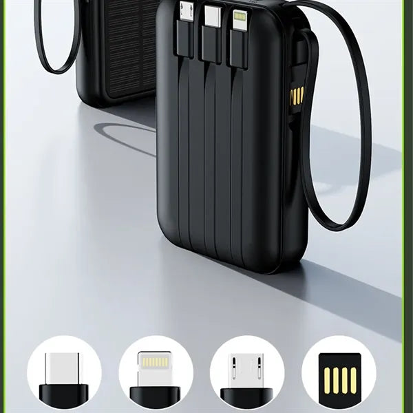 20,000mAh Portable Solar Charging Power Bank with LED Light