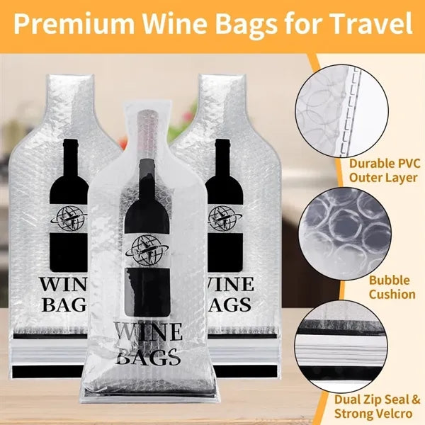 Travel Wine Bottle Protector Sleeve Leakproof