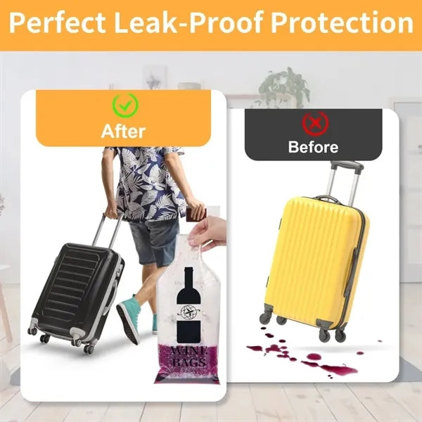 Travel Wine Bottle Protector Sleeve Leakproof