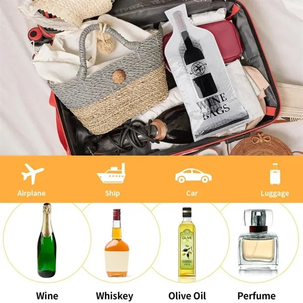 Travel Wine Bottle Protector Sleeve Leakproof