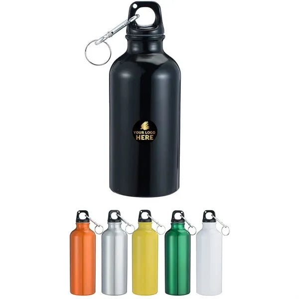 25oz Aluminum Sports Water Bottle with Carabiner