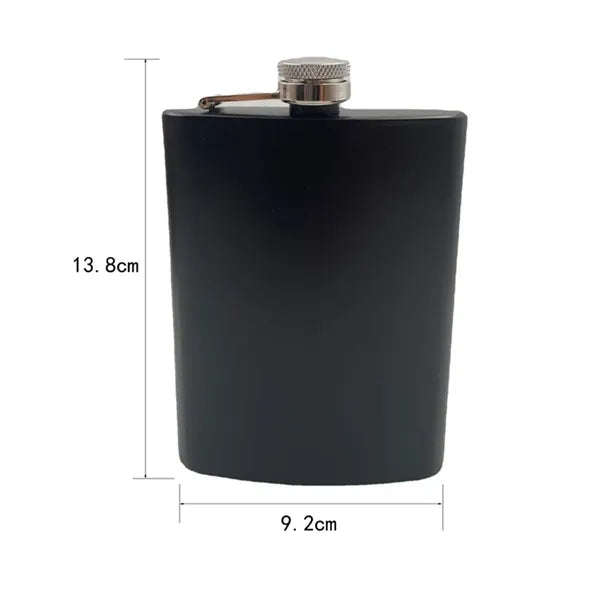 8oz Stainless Steel Hip Flask with Custom Engraving