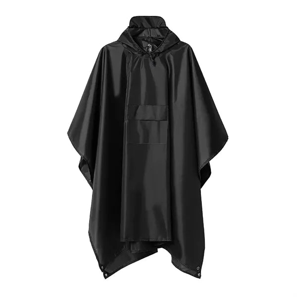 Portable Outdoor 3-in-1 Hooded Poncho Raincoat