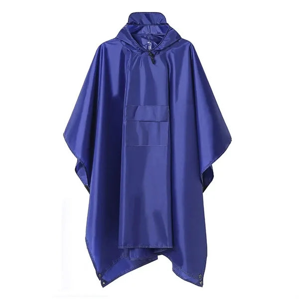 Portable Outdoor 3-in-1 Hooded Poncho Raincoat
