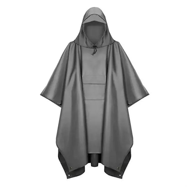Portable Outdoor 3-in-1 Hooded Poncho Raincoat
