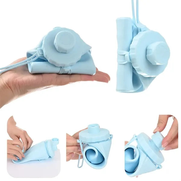20oz BPA-Free Foldable Thickened Outdoor Silicone Bottle