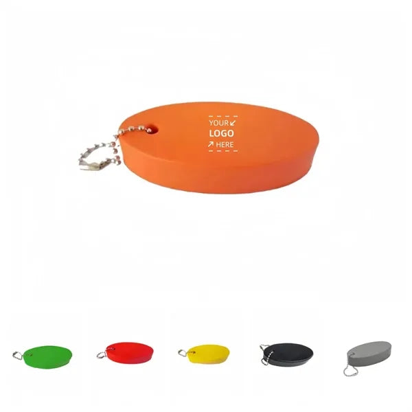 PU Oval Floating Keychain