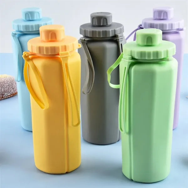 20oz BPA-Free Foldable Thickened Outdoor Silicone Bottle