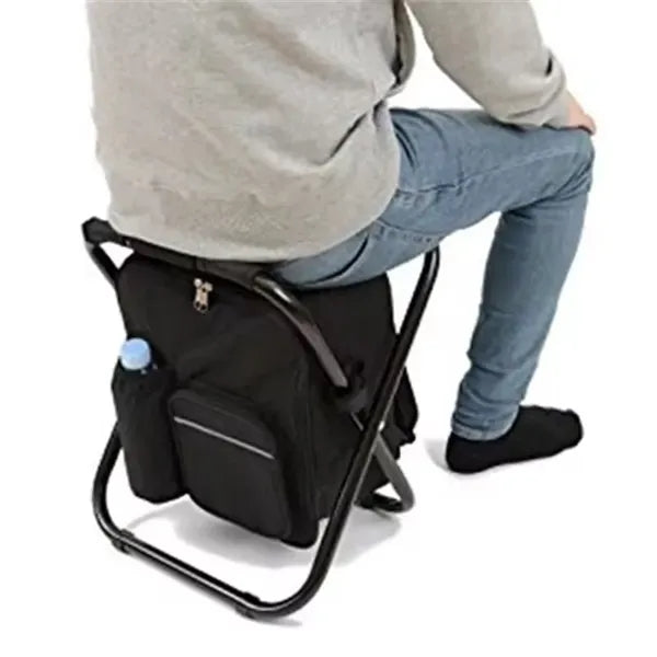 Backpack Cooler Chair with a bottle opener