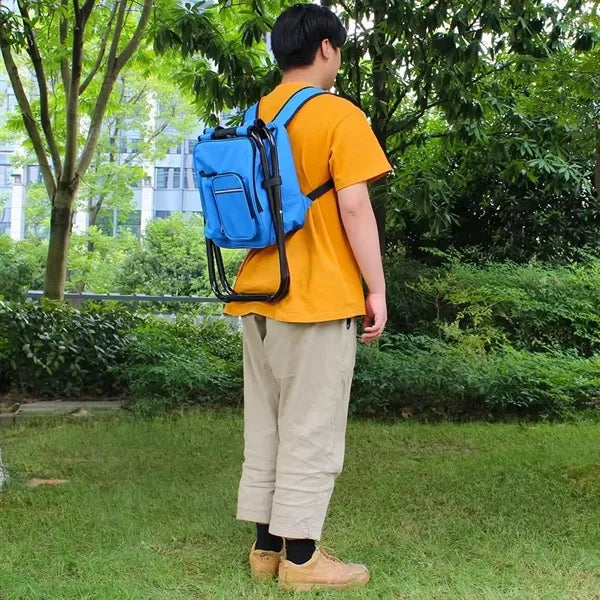 Backpack Cooler Chair with a bottle opener
