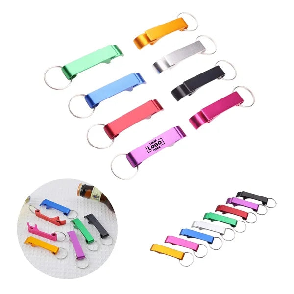Keychain Bottle Opener - Portable Aluminum Cap Tool