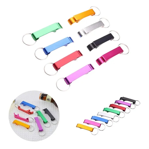 Keychain Bottle Opener - Portable Aluminum Cap Tool