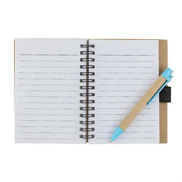 Recycled Spiral Notebook With Pen