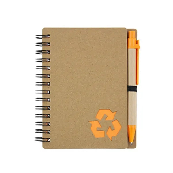 Recycled Spiral Notebook With Pen