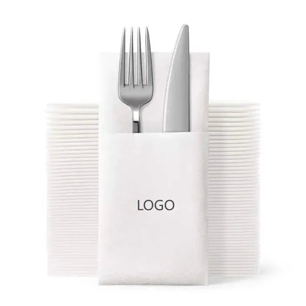 Disposable Linen-Feel Dinner Paper Towel With Pocket