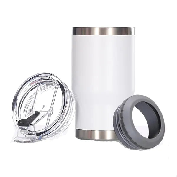 Insulated Can Cooler with Bottle Opener