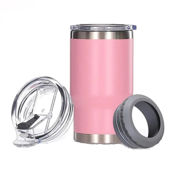 Insulated Can Cooler with Bottle Opener