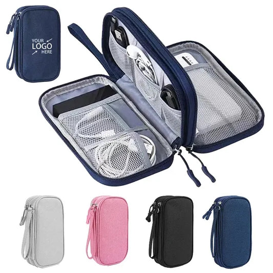 Electronics Travel Organizer Bag with Multiple Compartments
