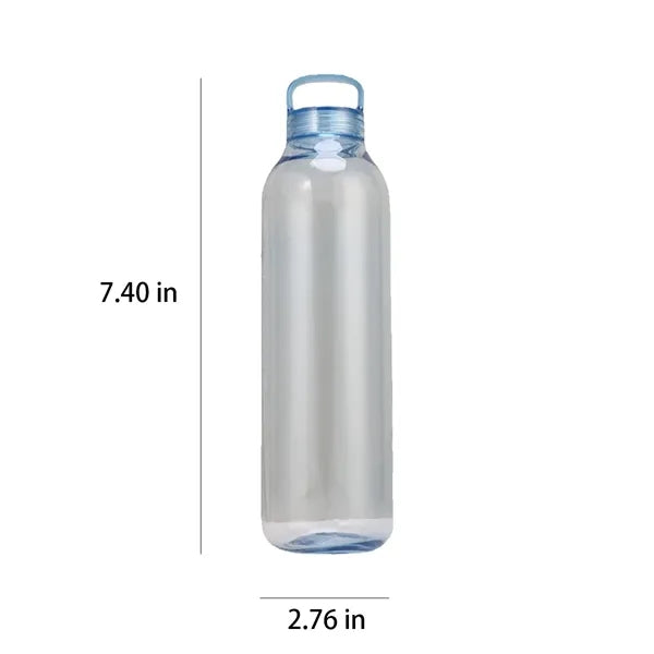 17oz Fully Transparent and Thickened Sports Plastic Bottle