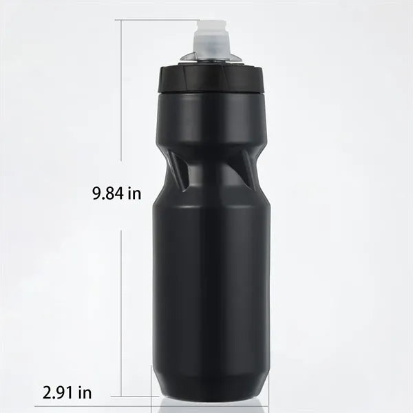 24oz Squeeze-Type Cycling Water Bottle With Water Stop Valve