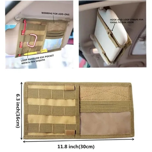 Car Visor Pouch Pocket Sunshade Holder Organizer Storage Bag